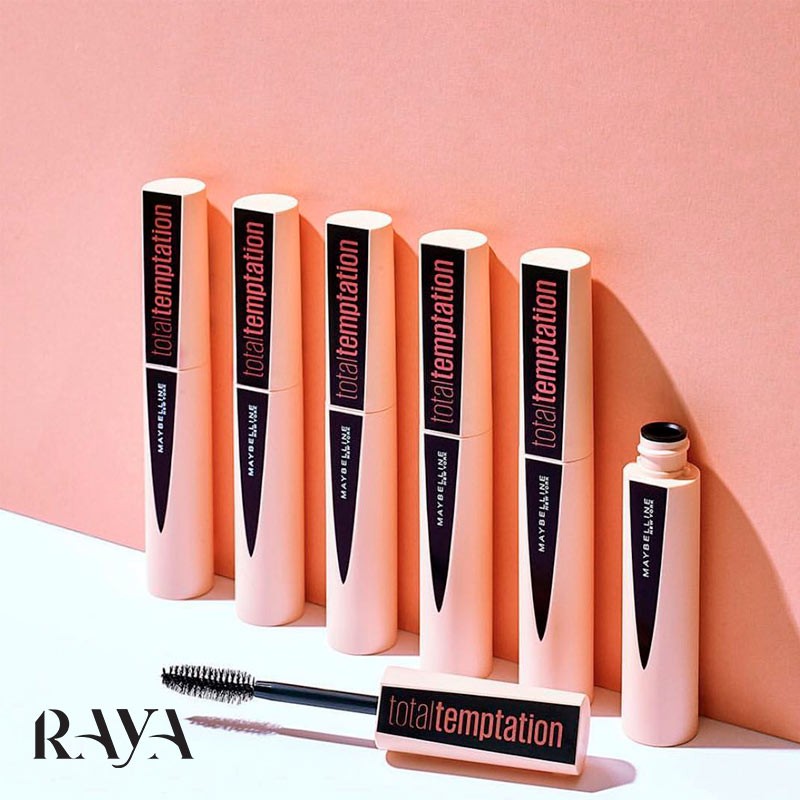 ریمل میبلین مدل توتال تمپتیشن(Total Temptation) سایز مینی و فول Maybelline Total Temptation Mascara Very Black Noir Intense